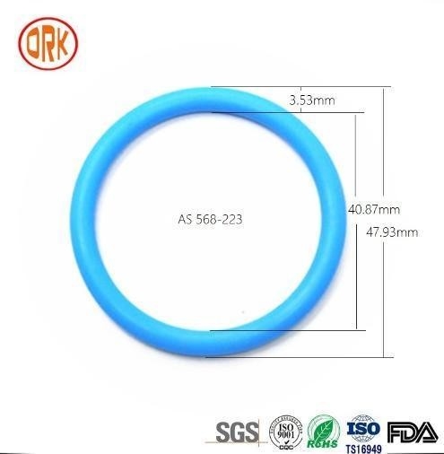 0.5mm - 1000mm 568 Mavi silikon mühürleyici kauçuk halka RoHS kauçuk düz O halkalar