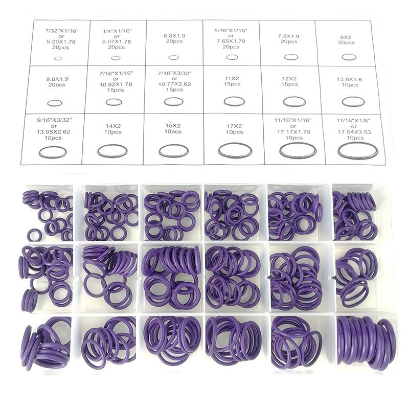 Otomotiv klima mühürü, tüm endüstrilerde % 100 denetim için O-ring kit