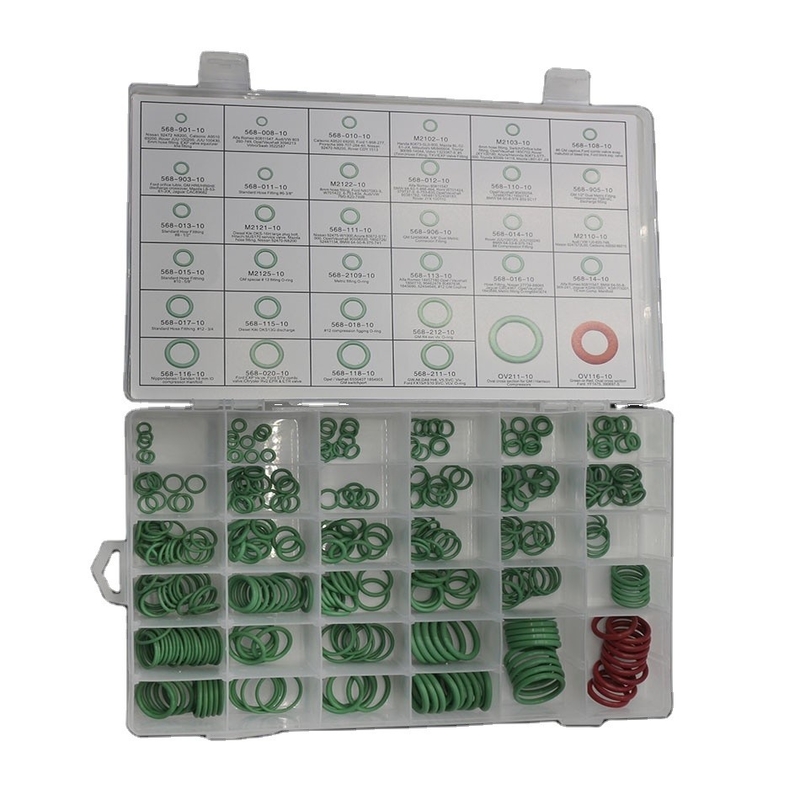 Yeşil Renkli NBR Araç Klima O-Ring Kits 270pcs 18 Boyutlar Resim Formatı 3D/2D