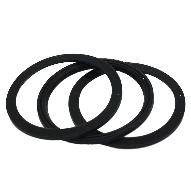 Standart yuvarlak düz ince düz mühürlü gazket yıkayıcı Ce OEM / ODM kauçuk Epdm Fkm Sbr Nr ile