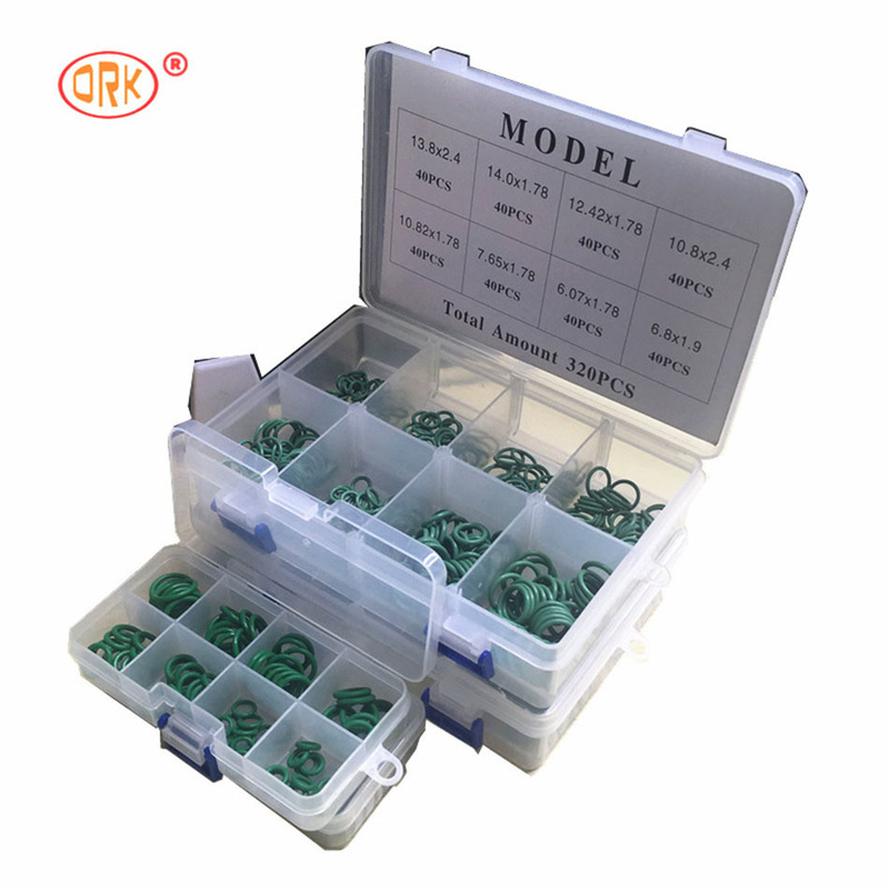 240 pcs Yeşil NBR Araç Klima O-Ring Kits 16 Farklı Boyutlar için Boyutlar