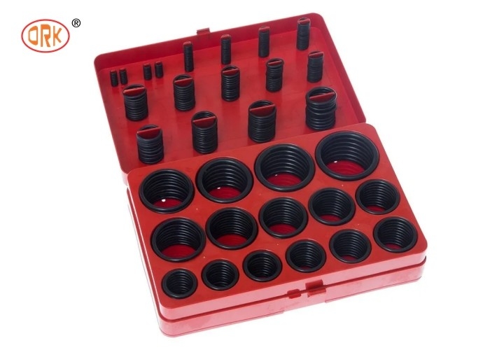 İyi yağ direnci Siyah NBR 70 Şore Bir O-Ring Kit Kutusu Ekskavator Hidrolik Silindir için