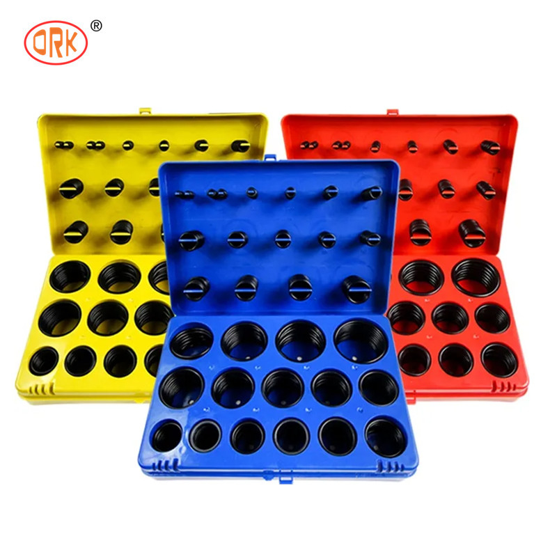 Zincir Düzenleyicisi Sertlik Aralığı 30-90 Şore A Çeşitli Silikon O Ring Kits