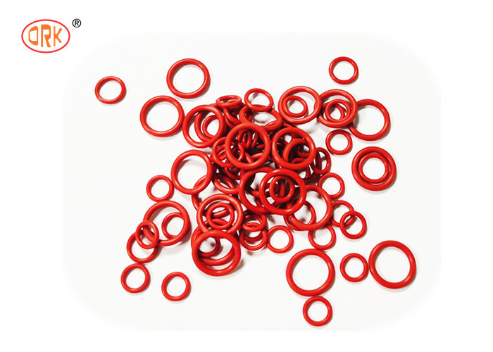 Kırmızı Yüksek Sıcaklığa Direniş AFLAS O Ring Size Seal in OEM Acceptable Colors for Industry Food