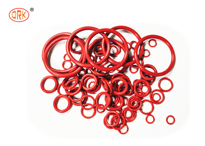 Kırmızı Yüksek Sıcaklığa Direniş AFLAS O Ring Size Seal in OEM Acceptable Colors for Industry Food