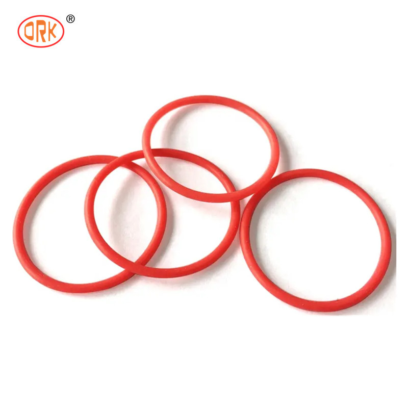 Kırmızı Elastomer O Halkası EPDM FKM NBR 70 Şore Kauçuk O Halkası Silikon Yüksek Mühürleri Özel Boyut